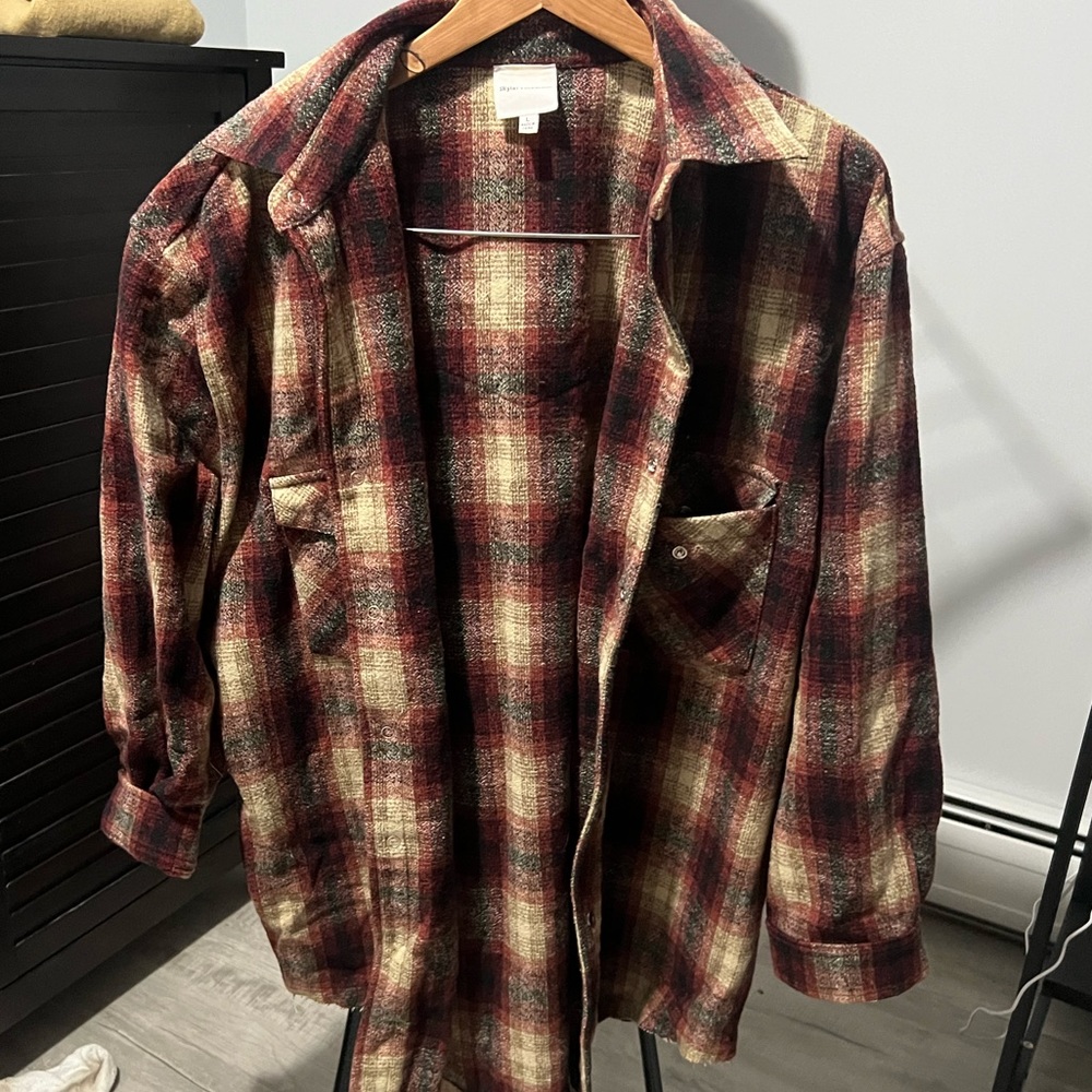 Comfy Maroon Flannel